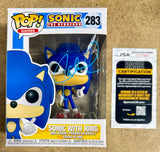Jaleel White Signed Sonic The Hedgehog With Ring Funko Pop! #283 With JSA COA