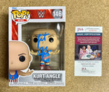 WWE Olympic Gold Medalist Kurt Angle Signed Funko Pop! #146 With JSA COA