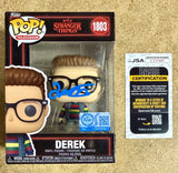 Jake Connelly Signed Derek Turnbow #1803 Stranger Things Funko Pop! With JSA COA