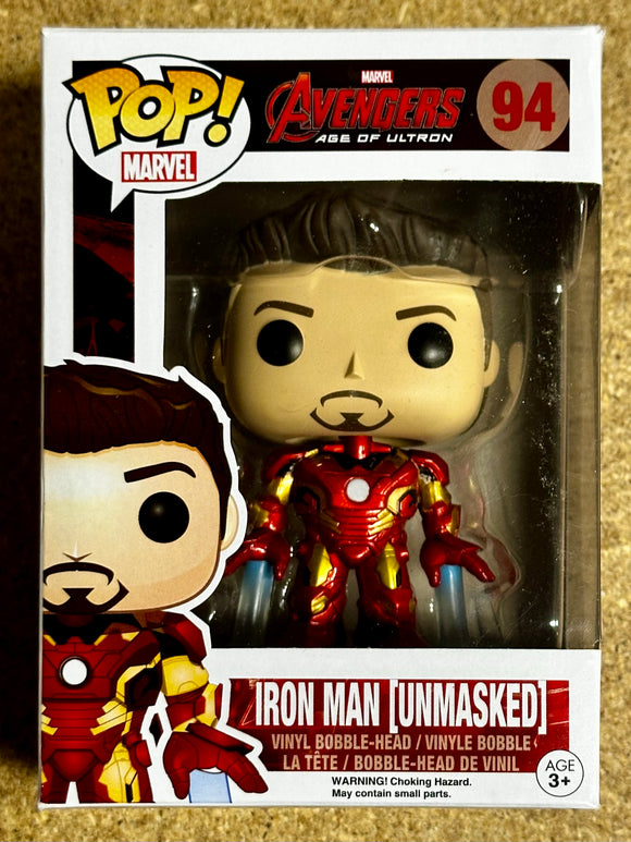 Funko Pop! Marvel Iron Man Mark 43 (Unmasked) #94 Avengers: Age Of Ultron 2015 Vaulted