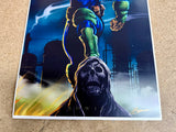 2013 Judge Dredd Bowie 11x17 Poster Print Mega City One Street Judge Lawmaker