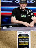 Poker Champion Phil Hellmuth “The Poker Brat” Autograph 8X10 Signed With JSA COA