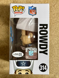 Tony Romo Signed NFL Dallas Cowboys Mascot Rowdy Funko Pop! #314 With JSA COA