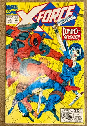 X-Force #11 Comic Book First Full Appearance of Domino Marvel June 1992