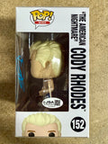 Cody Rhodes “The American Nightmare” WWE HIAC Signed Funko Pop! #152 With JSA COA