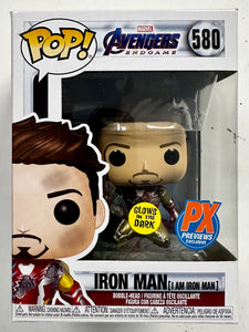 Funko Pop! Marvel Glow Iron Man (I Am) #580 Avengers: Endgame PX 2020 Exclusive