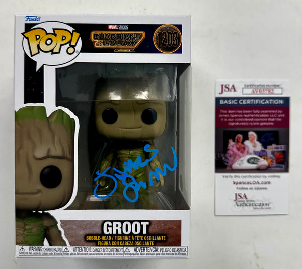 Director James Gunn Signed Funko Pop! Marvel #1203 Groot Guardians