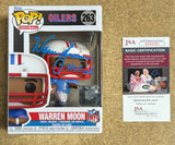 Warren Moon Signed NFL Houston Oilers Funko Pop! #263 With JSA COA