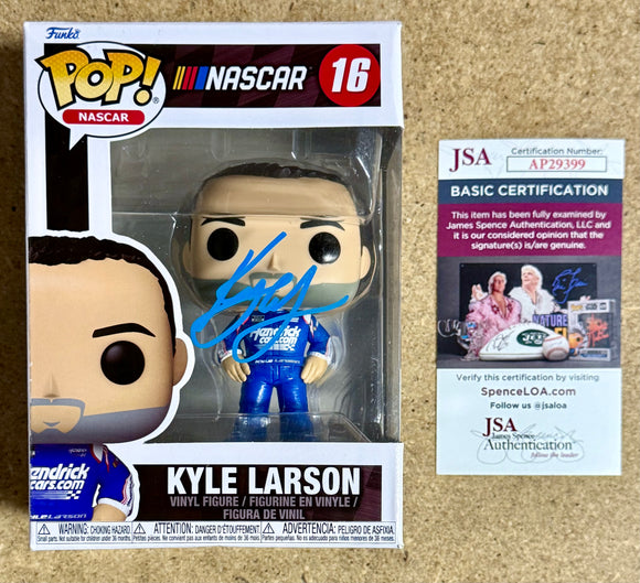 Funko Pop! NASCAR Driver Kyle Larson Hendrick Cars 2022 #16 With JSA COA