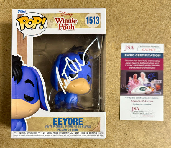 Peter Cullen Signed Disney Eeyore Winnie The Pooh Funko Pop! #1513 With JSA COA