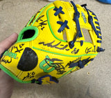 2025 Savannah Bananas Team Signed Youth Official Glove Cole Olson Oberst 30+ Sig