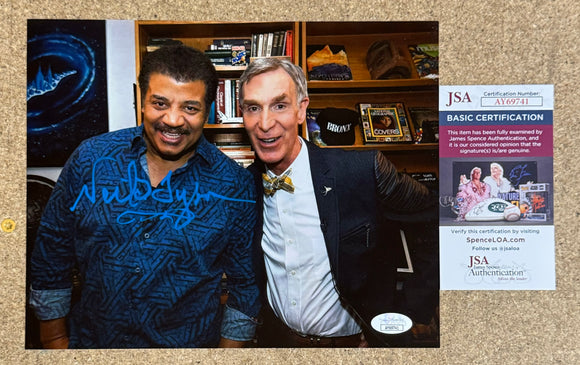 Neil DeGrasse Tyson Signed Astrophysicist & Writer 8x10 Photo With JSA COA