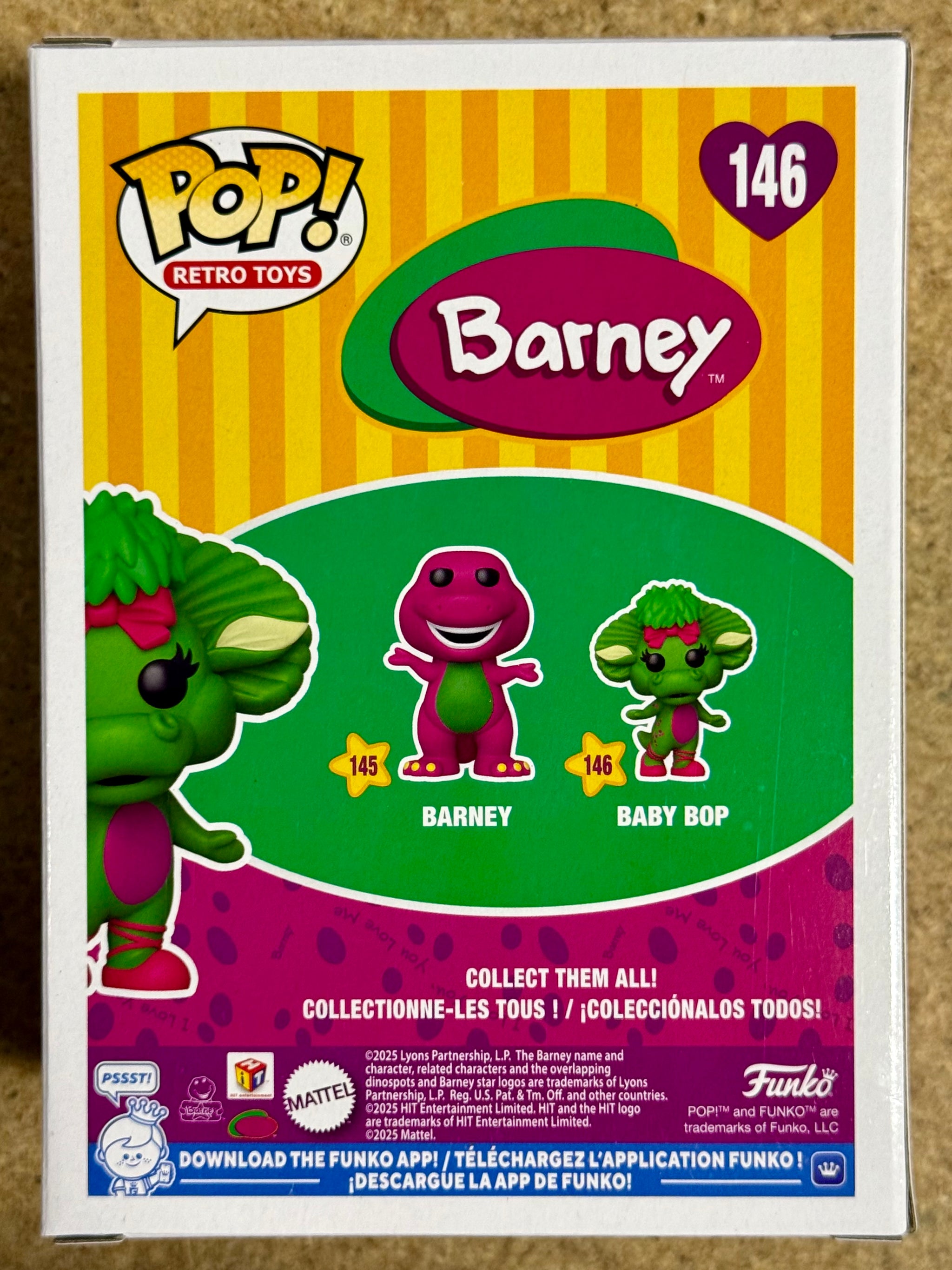 Funko Pop! Retro Toys Baby Bop The Triceratops #146 Barney