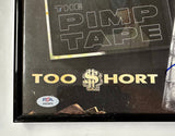 Too Short Signed & Framed Pimp Tape Vinyl With PSA/DNA COA Go $hort Dog