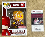 Charlie Cox Signed Marvel Yellow Daredevil 2015 Vaulted Exclusive Funko Pop! #90 With JSA COA