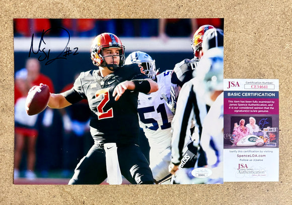 Mason Rudolph Signed Autographed Oklahoma State Cowboys QB 8x10 Photo JSA COA