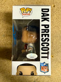 Dak Prescott Signed NFL Dallas Cowboys QB Funko Pop! #67 With JSA COA