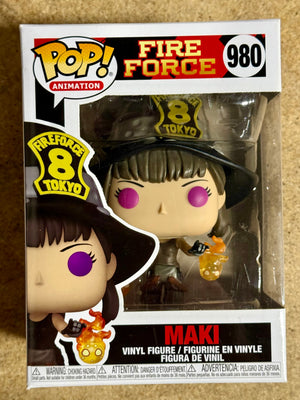 Funko Pop! Animation Maki Oze #980 Fire Force Iron Owls Second Gen Control 2021