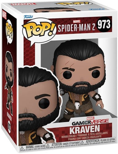 Funko Pop Vinyl Figure KRAVEN #973 Spiderman 2 video game Marvel Games