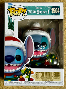 Funko Pop! Disney Stitch With Christmas Lights #1504 Lilo & Stitch 2024 Holiday