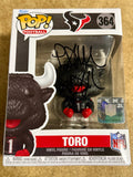Rapper Paul Wall Signed Houston Texans Mascot Toro Funko Pop! #364 With JSA COA