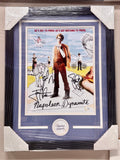 Jon Heder, Efron Ramirez, Jon Gries Signed & Framed Napoleon Dynamite 11x17 Photo With JSA COA