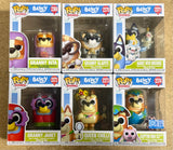 Funko Pop! Bluey Set of 6 Bandit #2371 Bingo #2374 Janet #2372 Rita #2369 #2370