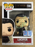 Tom Ellis Signed Lucifer NYCC Fall Con Funko Pop! #1590 Exclusive With JSA COA