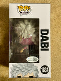 Jason Liebrecht Signed My Hero Academia Dabi Glow Chase Funko Pop! #1834 With COA