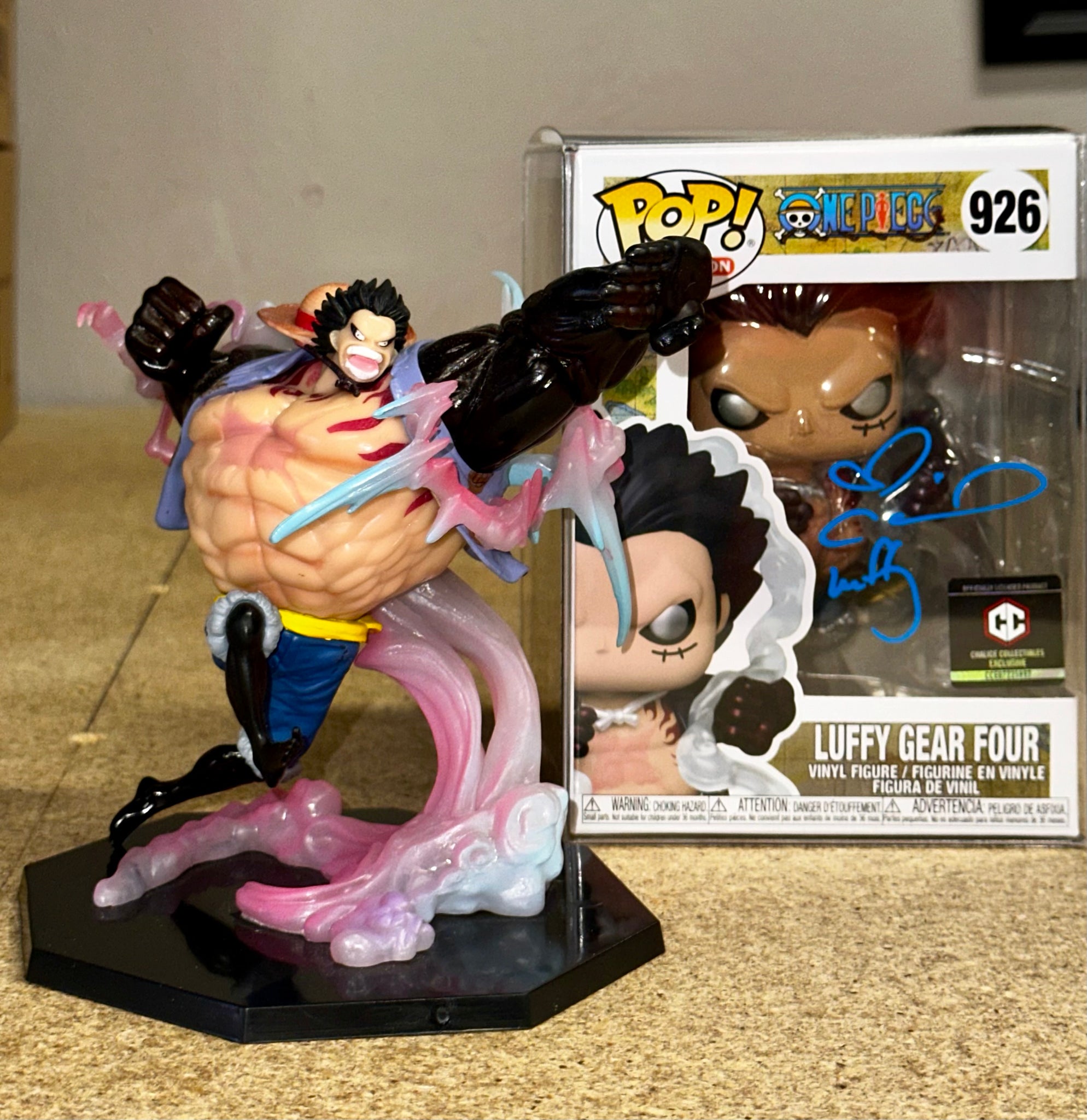 pop luffy gear 4 Anime One Piece Monkey D. Luffy Gear 4 (Four) Battle Scene Action Pose – Mustang Comics
