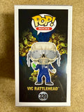 David Ellefson & Jeff Young Signed Megadeth Vic Rattlehead Funko Pop! #320 With JSA COA