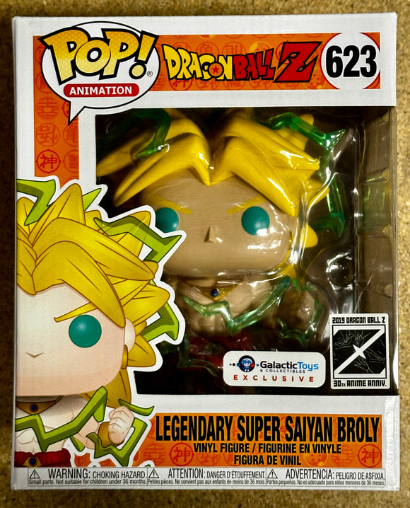 Funko Pop! Animation 6” Super Saiyan Broly #623 Dragon Ball Z 2019 Vaulted Exclusive