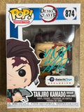 Zach Aguilar Signed Tanjiro Kamado (Flame Dance) Funko Pop #874 Demon Slayer Galactic Exclusive With PSA/DNA COA