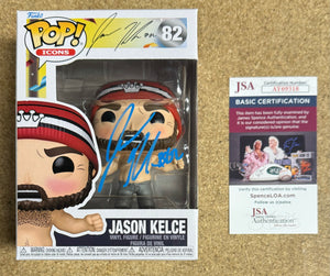 Jason Kelce Signed Funko Pop! (Shirtless) #82 NFL Eagles 2024 With JSA COA