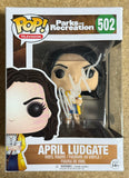 Aubrey Plaza Signed April Ludgate Parks & Rec Funko Pop! #502 With JSA COA