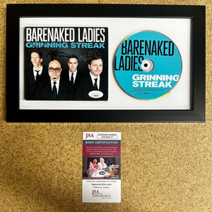 Framed & Complete Signed Barenaked Ladies Grinning Streak CD Cover With JSA COA