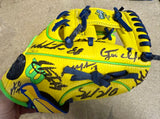 2025 Savannah Bananas Team Signed Youth Official Glove Cole Olson Oberst 30+ Sig