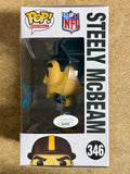 Pat Freiermuth Signed Pittsburgh Steelers Steely McBeam #346 Funko Pop! JSA COA
