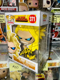 Chris Sabat Signed My Hero Academia Weakened All Might Funko Pop! #371 With JSA COA