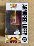 Colleen Clinkenbeard Signed Armored Luffy Funko Pop! #1262 One Piece FS Exclusive With JSA COA