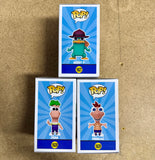 Funko Pop! Disney Phineas & Ferb #1628 #1629 & Agent P #1627 Set of 3