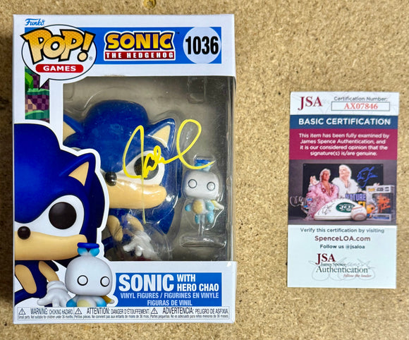 Jaleel White Signed Funko Pop! Sonic the Hedgehog With Chao #1036 With JSA COA