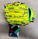 2025 Savannah Bananas Team Signed Youth Official Glove Cole Olson Oberst 30+ Sig