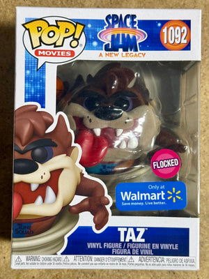 Funko Pop! Movies Flocked Taz #1092 Space Jam A New Legacy Walmart Exclusive