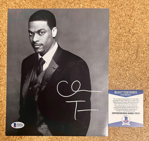 Actor Comedian Chris Tucker Signed 8x10 Photo With Beckett (BAS) COA Rush Hour