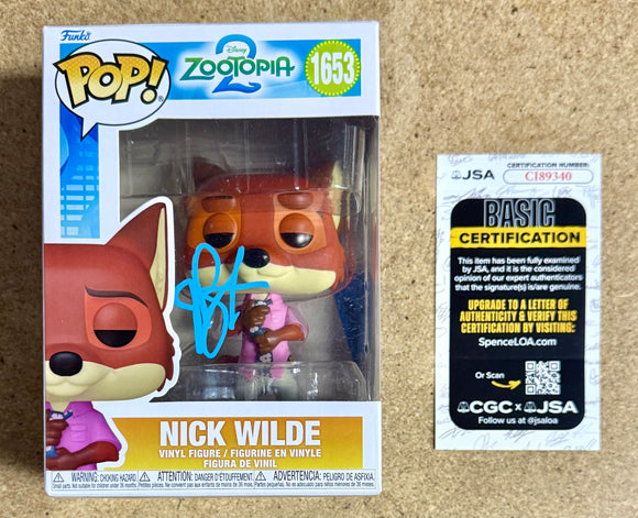 Jason Bateman Signed Autograph Nick Wilde #1653 Disney Zooptopia 2 With JSA COA