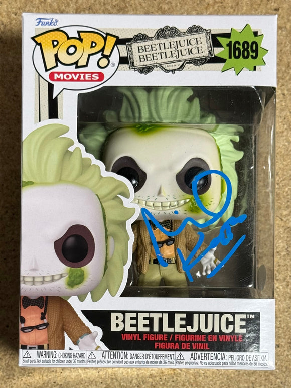 Michael Keaton Signed Beetlejuice Funko Pop! #1689 With JSA LOA