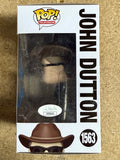 Kevin Costner Signed John Dutton Yellowstone Funko Pop! #1563 With JSA COA