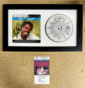 Billy Ocean Framed & Signed AUTOGRAPHED Super Hits 2008 CD Booklet With JSA COA