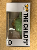 Funko Pop! Star Wars Grogu With Cup #378 Mandalorian 2020 Baby Yoda Child